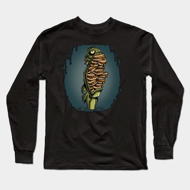 Filet o' Swamp Creature Long Sleeve T-Shirt by westinchurch